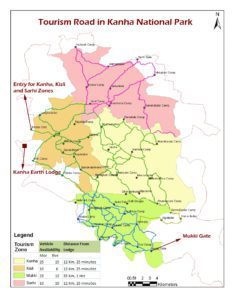 Kanha National Park map